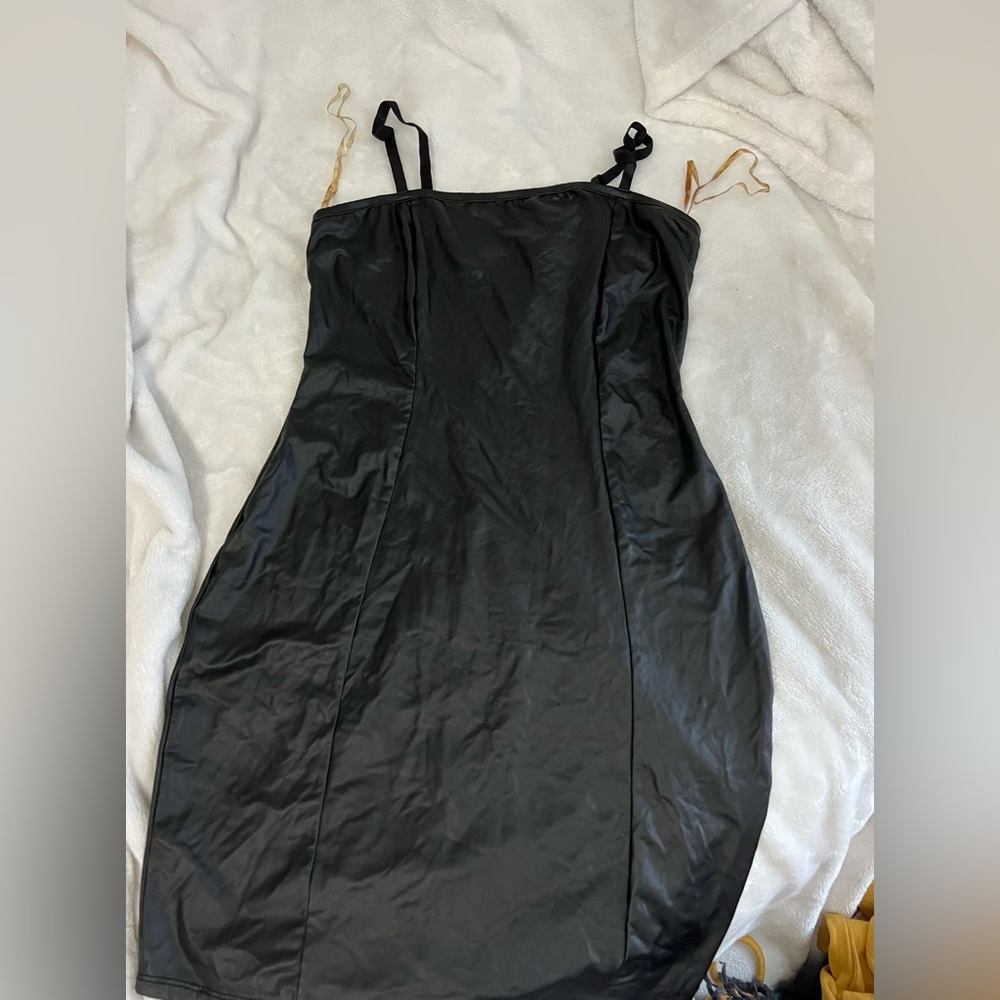 Leather dress